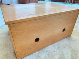 Small Wood Entertainment Unit with Drawers