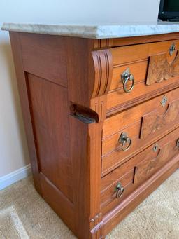 Marble Top, 3 Drawer Dresser