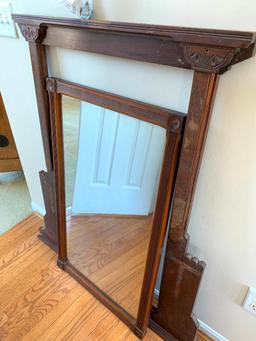 Antique Mirror with Frame as Pictured