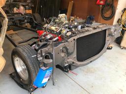 1970-72 Chevelle Rolling Chassis, Motor, Body on Rotisserie, Doors and Trunk