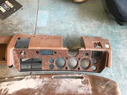 What Appears to be a 1970's Era GMC Truck Dash and Pad, No Gauges