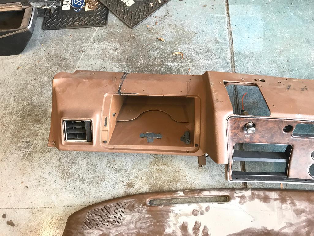 What Appears to be a 1970's Era GMC Truck Dash and Pad, No Gauges