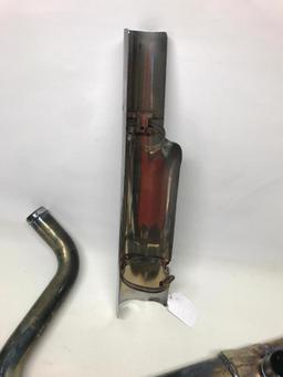 Used Harley Davidson Exhaust Marked 66855-10A 60313 1321-2 Catalyst and Heat Shield