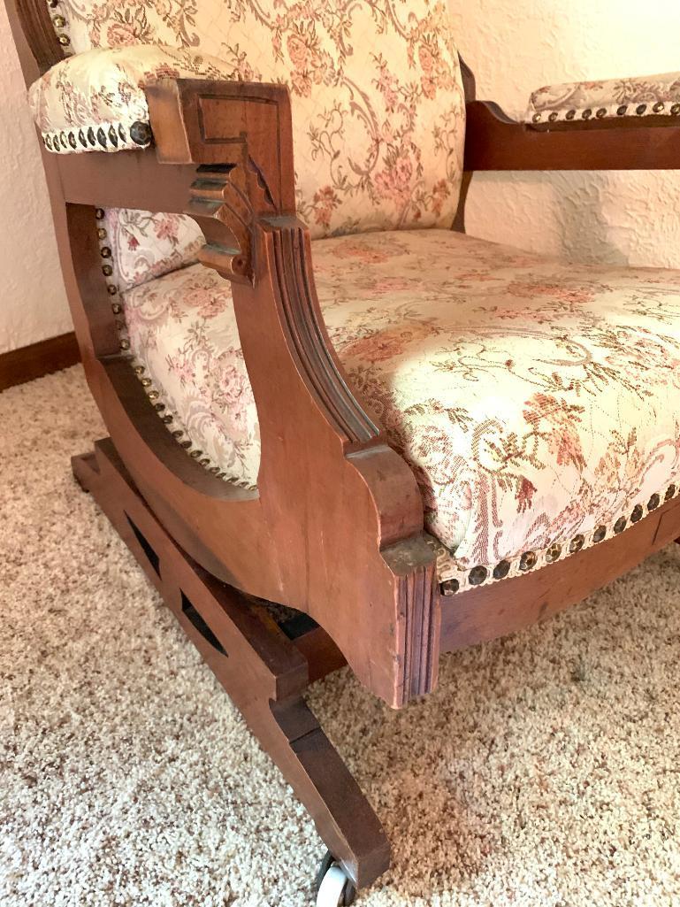 Antique, East Lake Style Platform Rocker