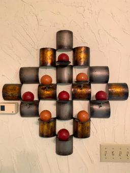 Decorative, Metal Wall, Candle Holder as Pictured