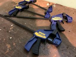 Two Pairs of Irwin Wood Clamps