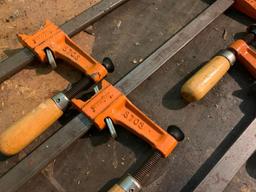 Pair of Metal Wood Clamps