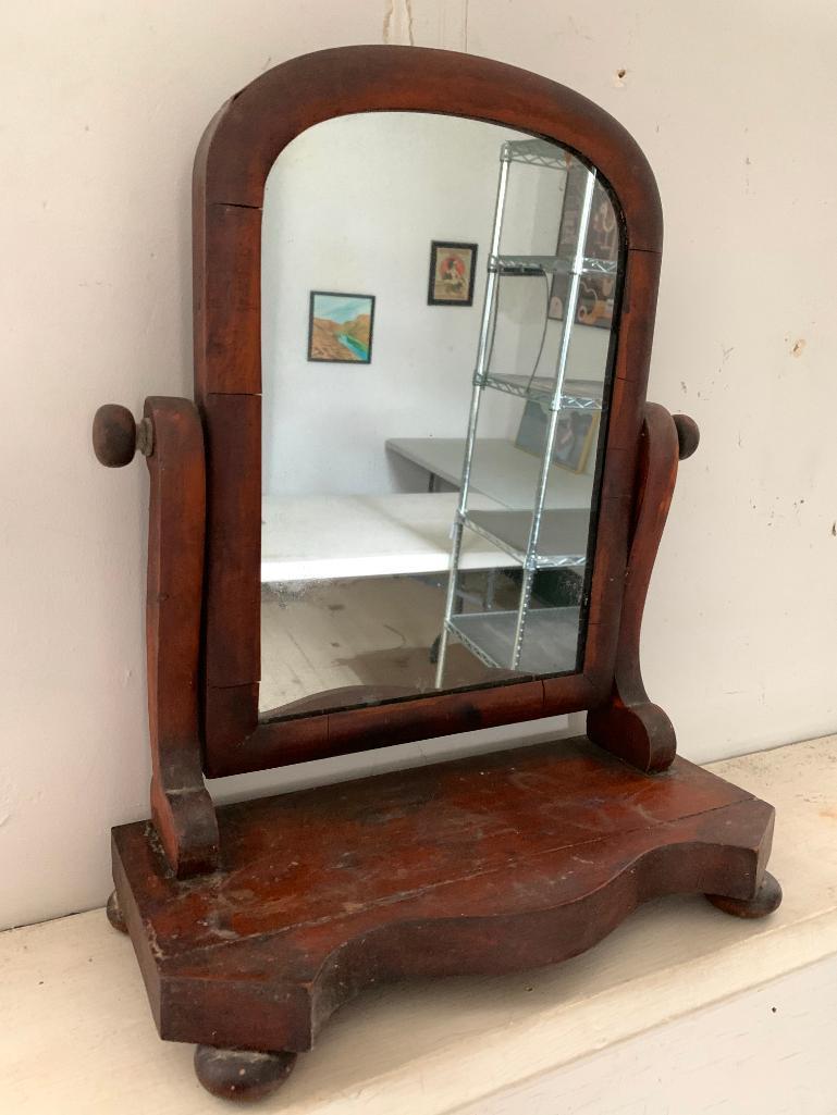 Antique, Dresser Top Mirror