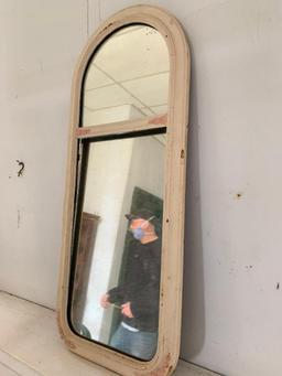 Vintage, Oval Wood Mirror