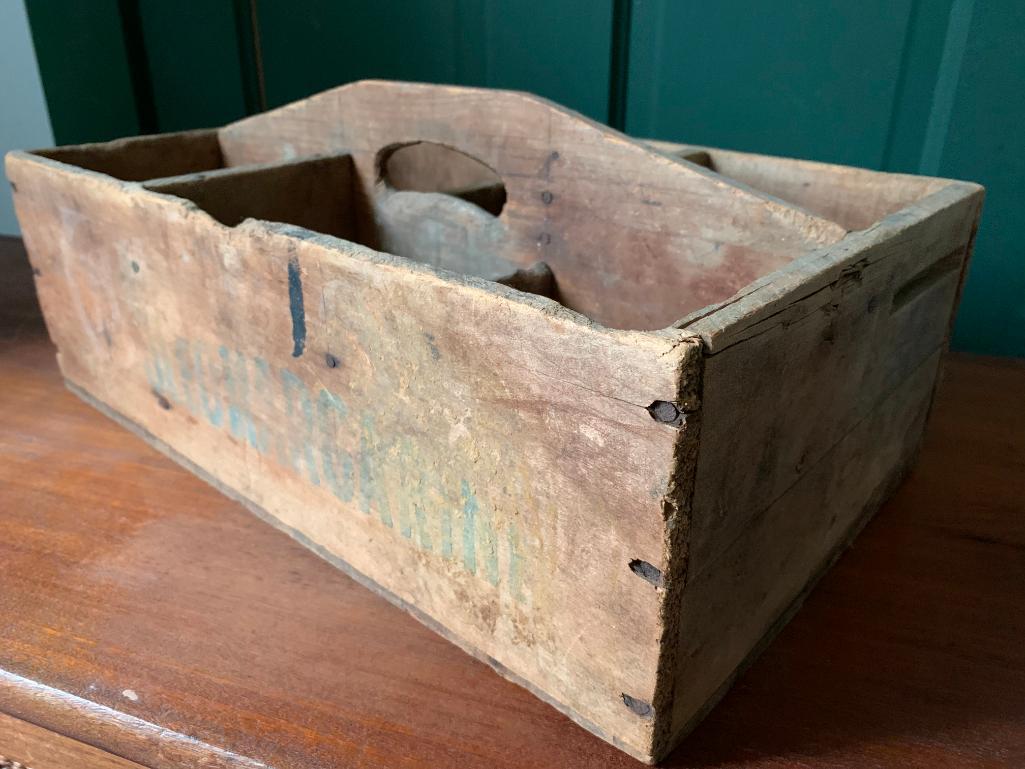 Antique Crate with Handle of Oleo Margarine