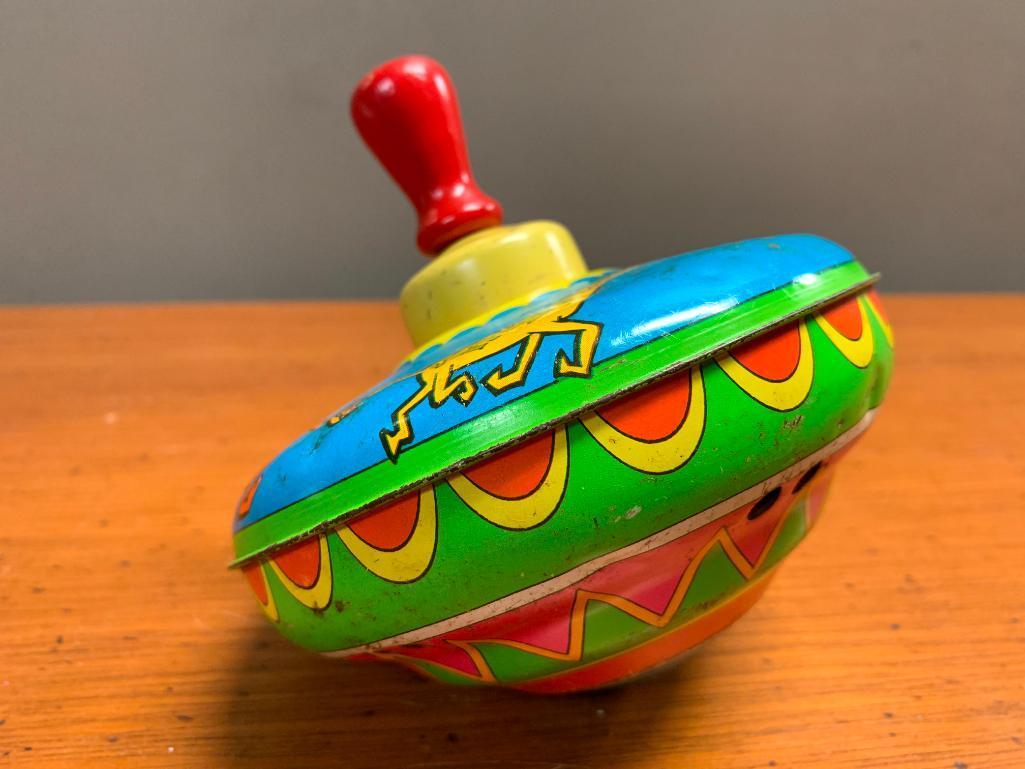 Vintage, Metal Spinning Toy