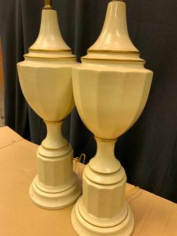 Pair of Vintage Plaster Lamps