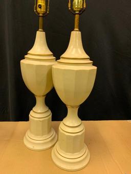 Pair of Vintage Plaster Lamps