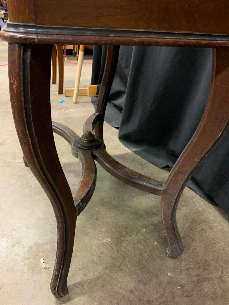 Antique, Marble Top, Ladies Desk With Victorian Accents