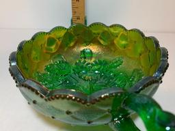 Green Decorative Glass Bowl/Candy Dish 5.5" Diameter