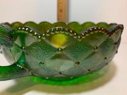 Green Decorative Glass Bowl/Candy Dish 5.5" Diameter