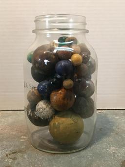 Group of Vintage Marbles and More as Pictured