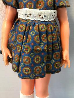 A 1968 Ideal Rubber Doll, 18 Inches Tall