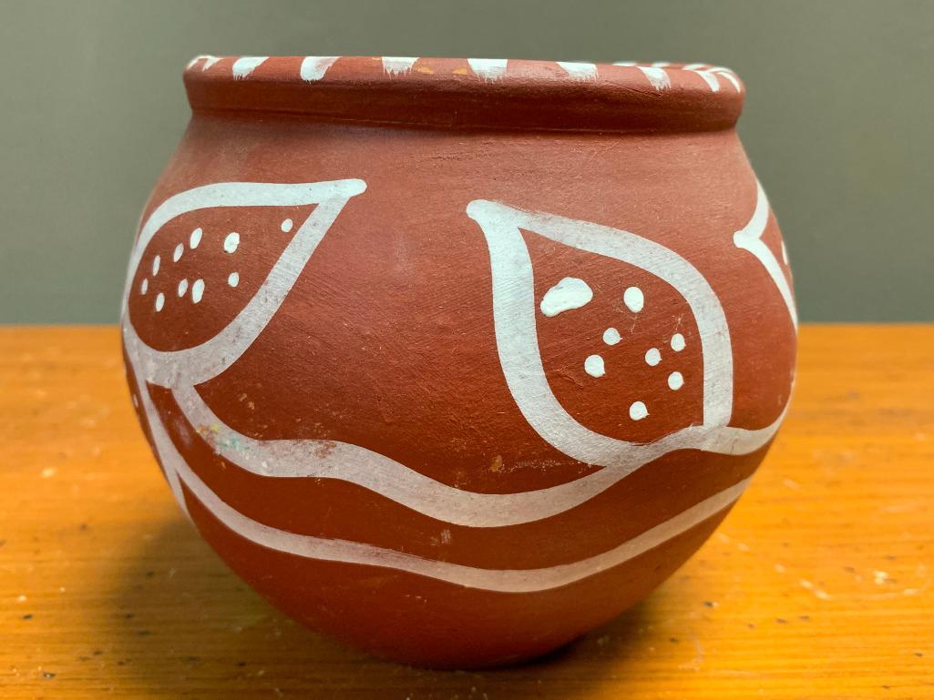 Piece of Southwest Pottery as Pictured, 5" Tall with 4" Opening Diameter, No Names or Signatures