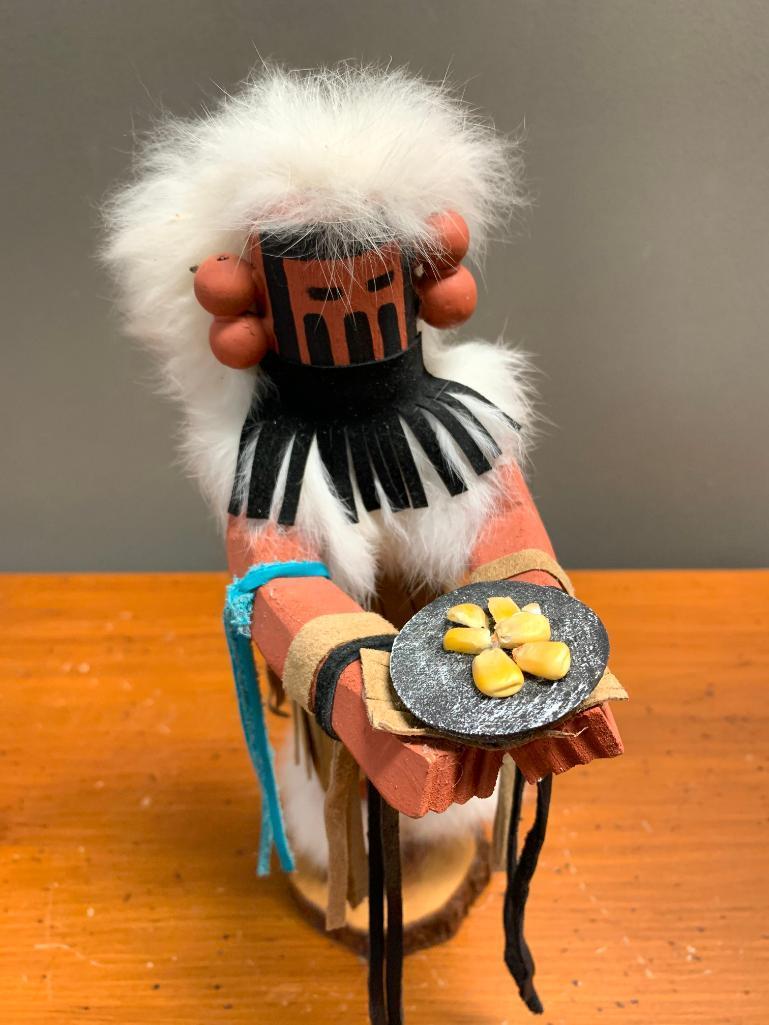 12" Tall, Corn Maiden Kachina Doll, by Jacida L, Signed on the Bottom