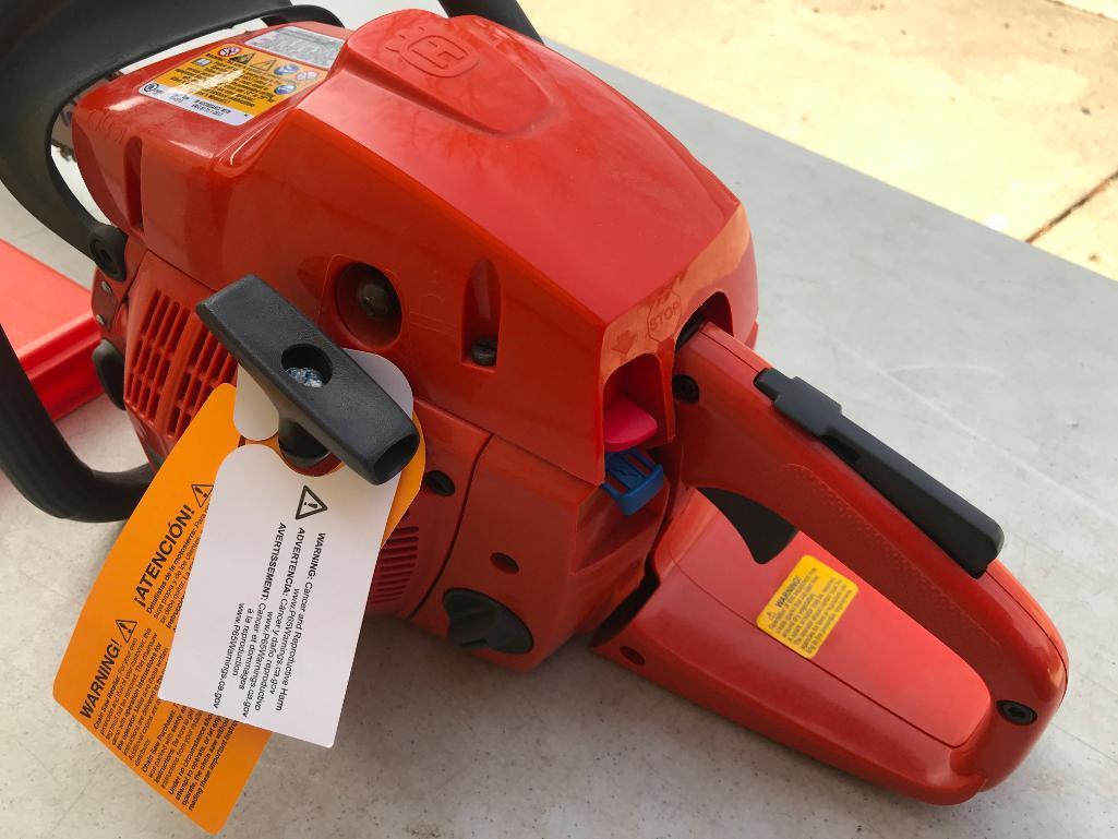 Husqvarna Chainsaw with 24" Blade. This Item is has Little or No Use