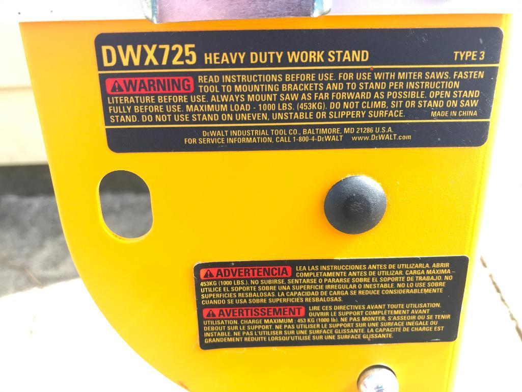 Dewalt DWX725 Heavy Duty Work Stand. This Item Appears to be almost New.