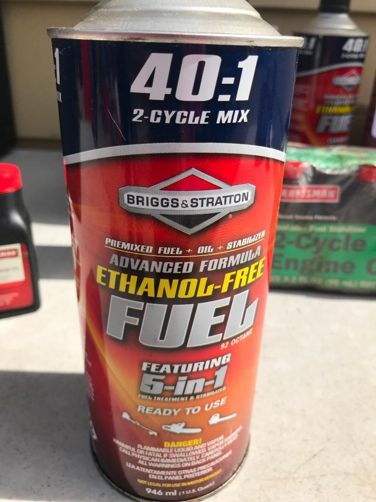 Lot of Briggs & Stratton Advanced Formula Ethanol Free 40:1 2-Cycle Mix - As Pictured