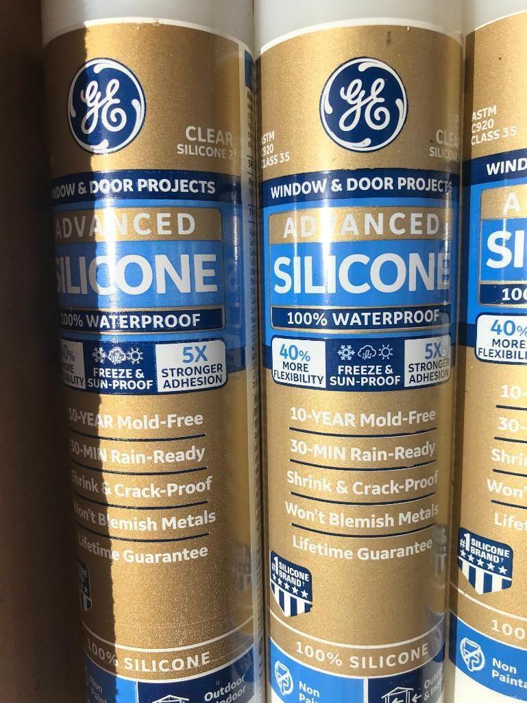 6 Piece Lot of GE Door/Window Silicone. These Items are Unused - As Pictured