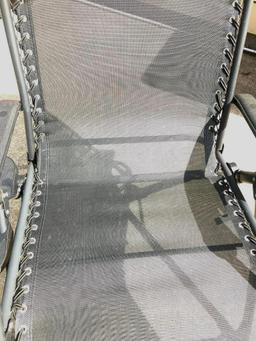 Large Lounge Chair with Side Drink Table. This Item has Seen Some Use -