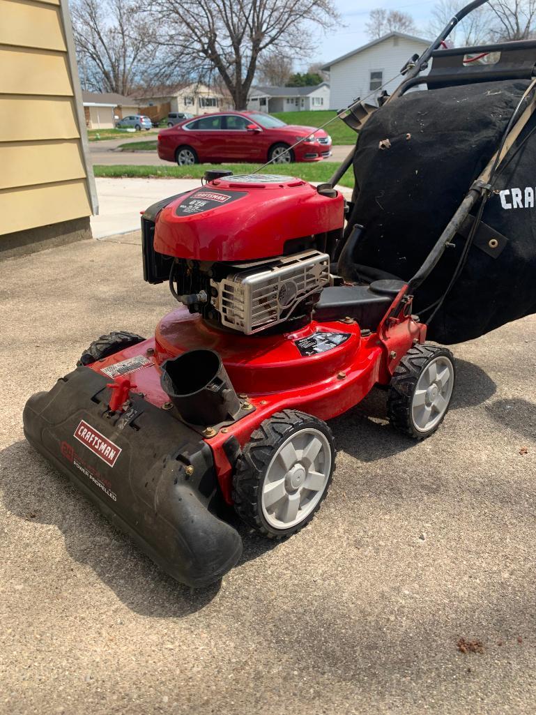 Craftsman 24" Wide Vaccum Chipper, Mulcher, Shredder. This Item Is Slightly Used and Runs