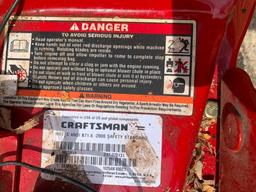 Craftsman 24" Wide Vaccum Chipper, Mulcher, Shredder. This Item Is Slightly Used and Runs