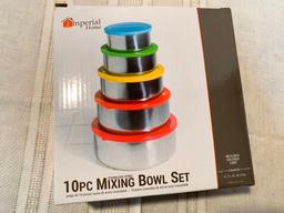 Imperial Home, 10 Piece Mixing Bowl Set in Box with Lids