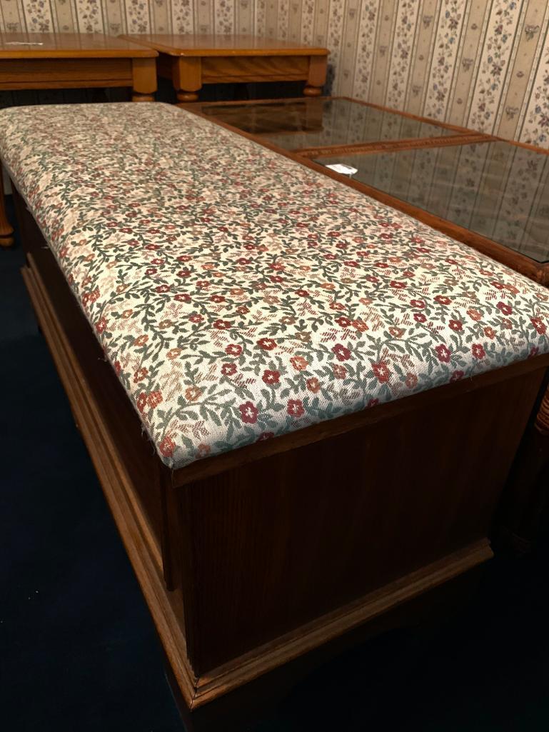 Oak Lane Cedar Chest with Padded Top, 44" Wide, 18" Tall, 16" Deep