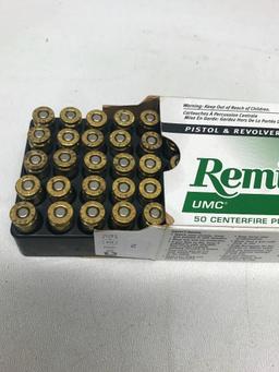 One Box of Remington UMC 9 MM Ammunition. Box of 50 - As Pictured