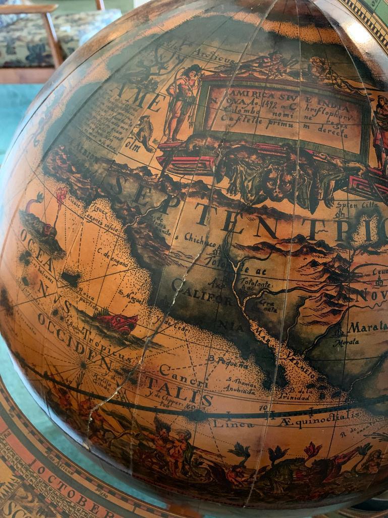 Cool, Old World Globe With Bar 40" x 29"