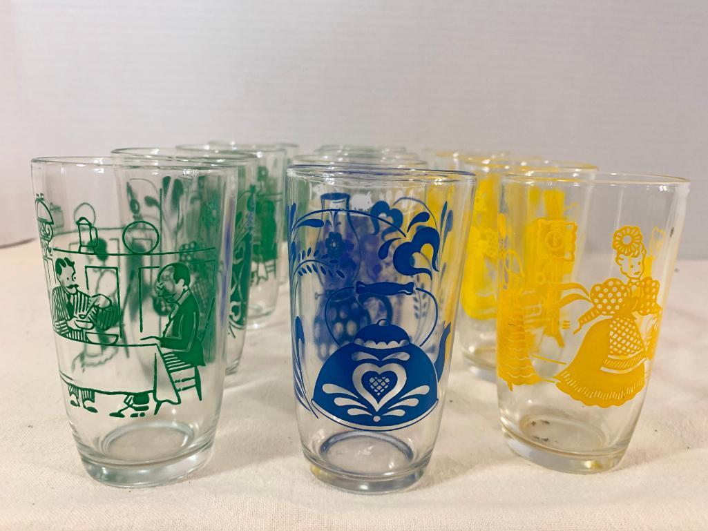 Small Lot of Juice Glasses. They are 3.75" Tall - As Pictured