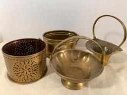 Lot of Brass Copper Bowls - As Pictured