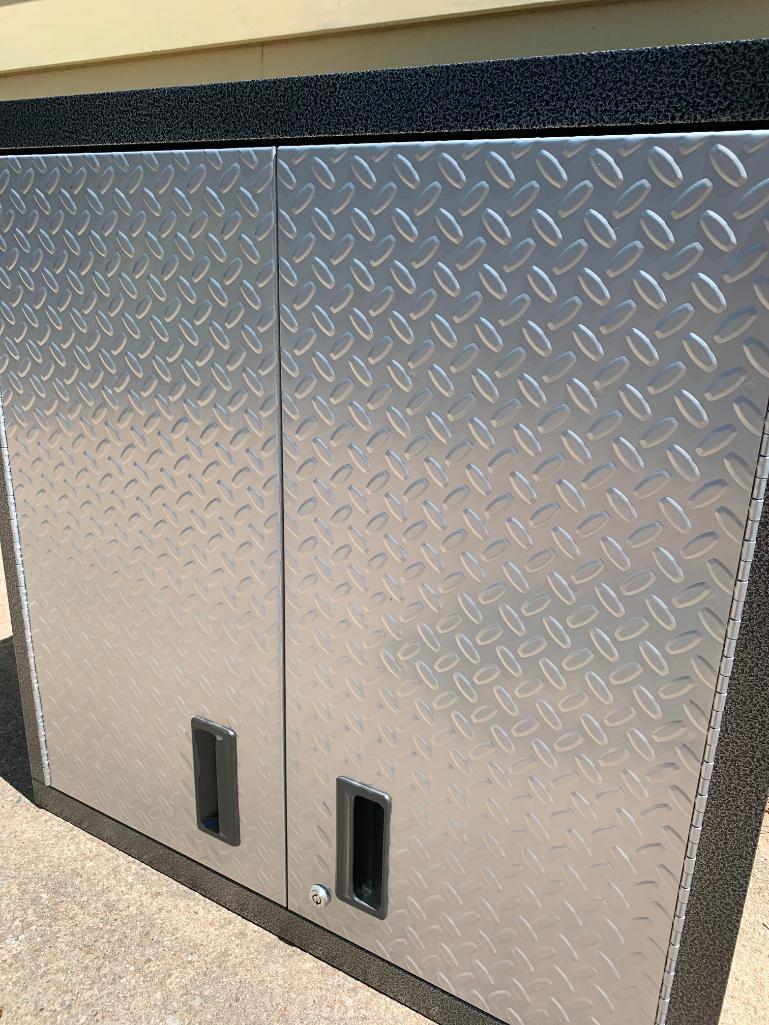 Gladiator Garageworks Welded Steel Wall Gearbox Cabinets. This Item is 30" T x 30" W x 12" D