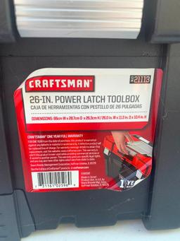 Craftsman 26" Power Latch Toolbox. This is Brand New and Unused - As Pictured