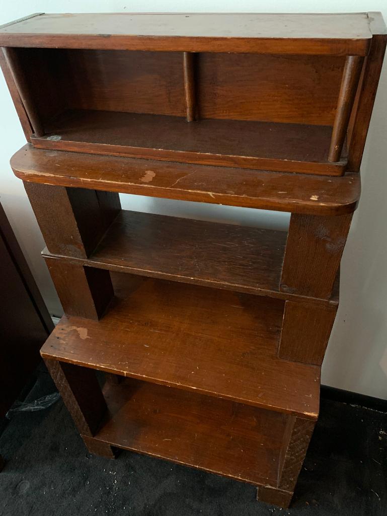 Handmade Wooden Bookshelf. This is 44" Tall x 24" Wide x 12" Deep - As Pictured