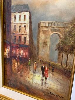 30" x 18" Framed Oil on Canvas by I. Costello Artistic Interiors Inc - As Pictured