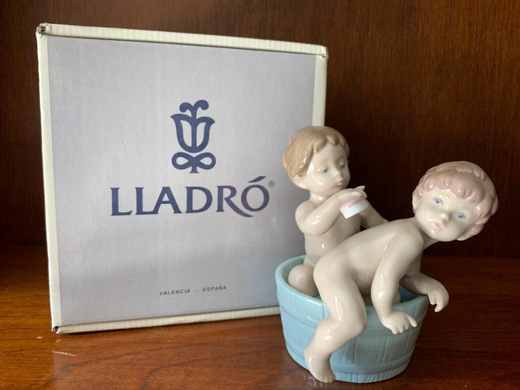 Lladro "Bath Time" with Original Box. This is 5" Tall