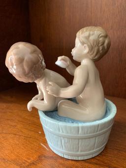 Lladro "Bath Time" with Original Box. This is 5" Tall