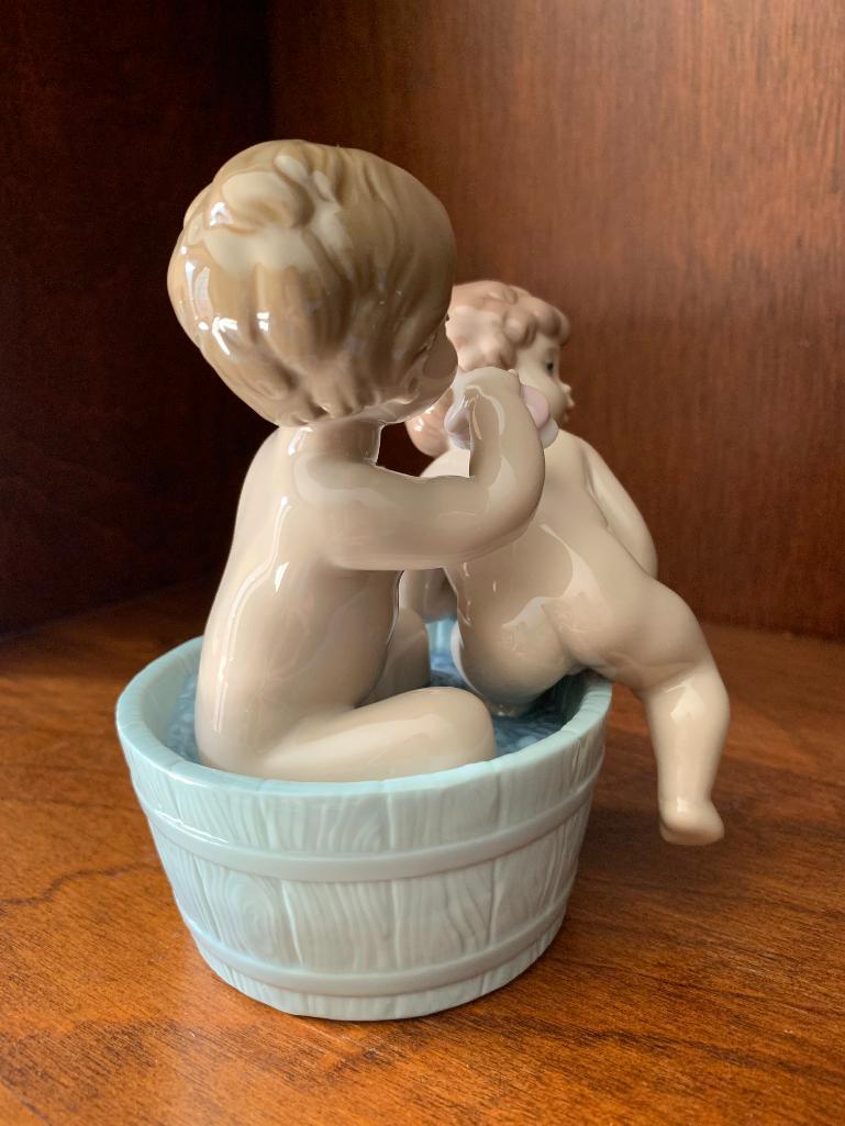 Lladro "Bath Time" with Original Box. This is 5" Tall