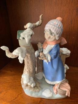 Lladro "Winter Frost" with Original Box. This is 10" Tall