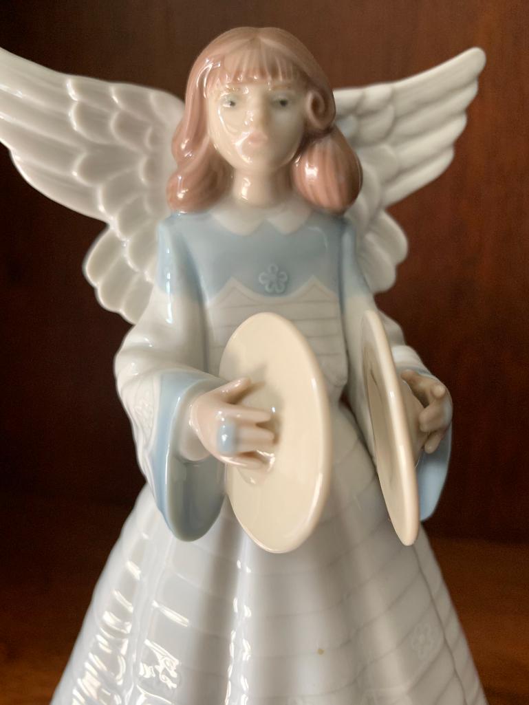 Lladro "Angelic Cymbalist" with Original Box. This is 7.5" Tall