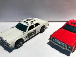Hot Wheels 1982 Taxi, 1977 Fire Chief, 1977 Highway Patrol