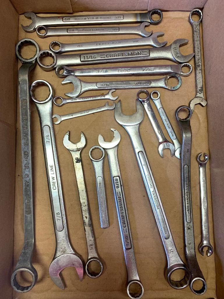 Lot of 19 Various ASE Certified Wrenches - As Pictured