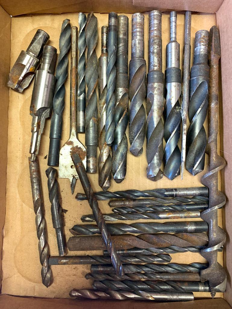 Large Group of Drill and Spade Bits and More - As Pictured