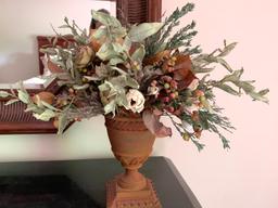 Decorative Faux Flower Vase. This is 18" Tall - As Pictured